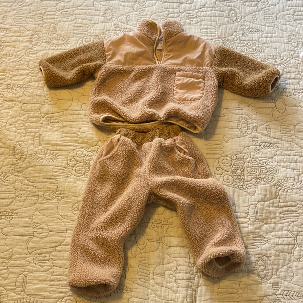 Zara toddler 2 piece fleece set